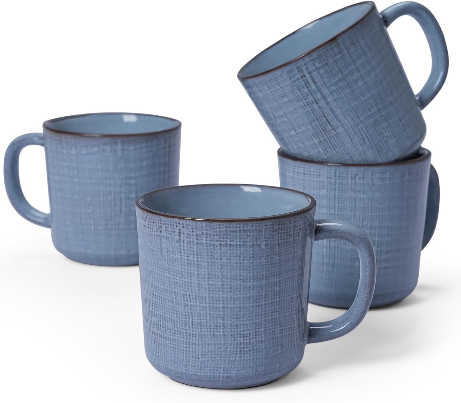 4 Piece Stoneware Coffee Mug Set (Set of 4)