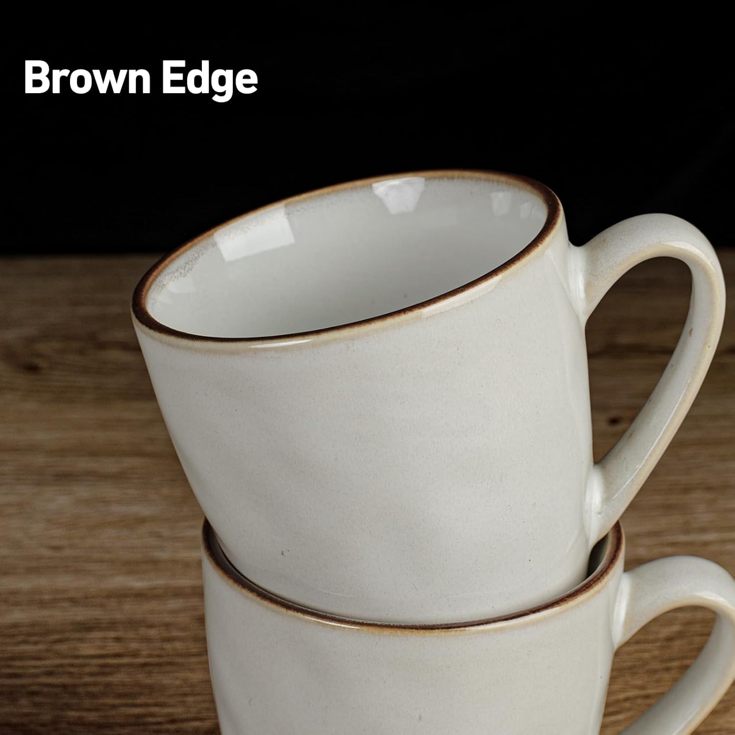 4 Piece Stoneware Coffee Mug Set (Set of 4)