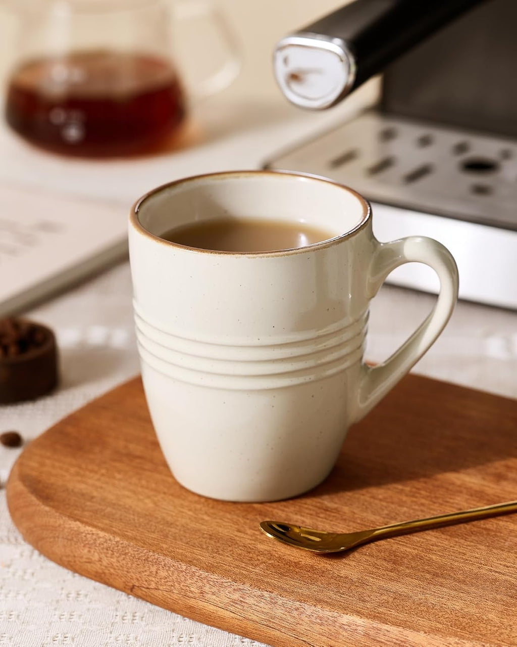 ONE of ONE Jupiter Coffee Mug Set of 4 - Vanilla White