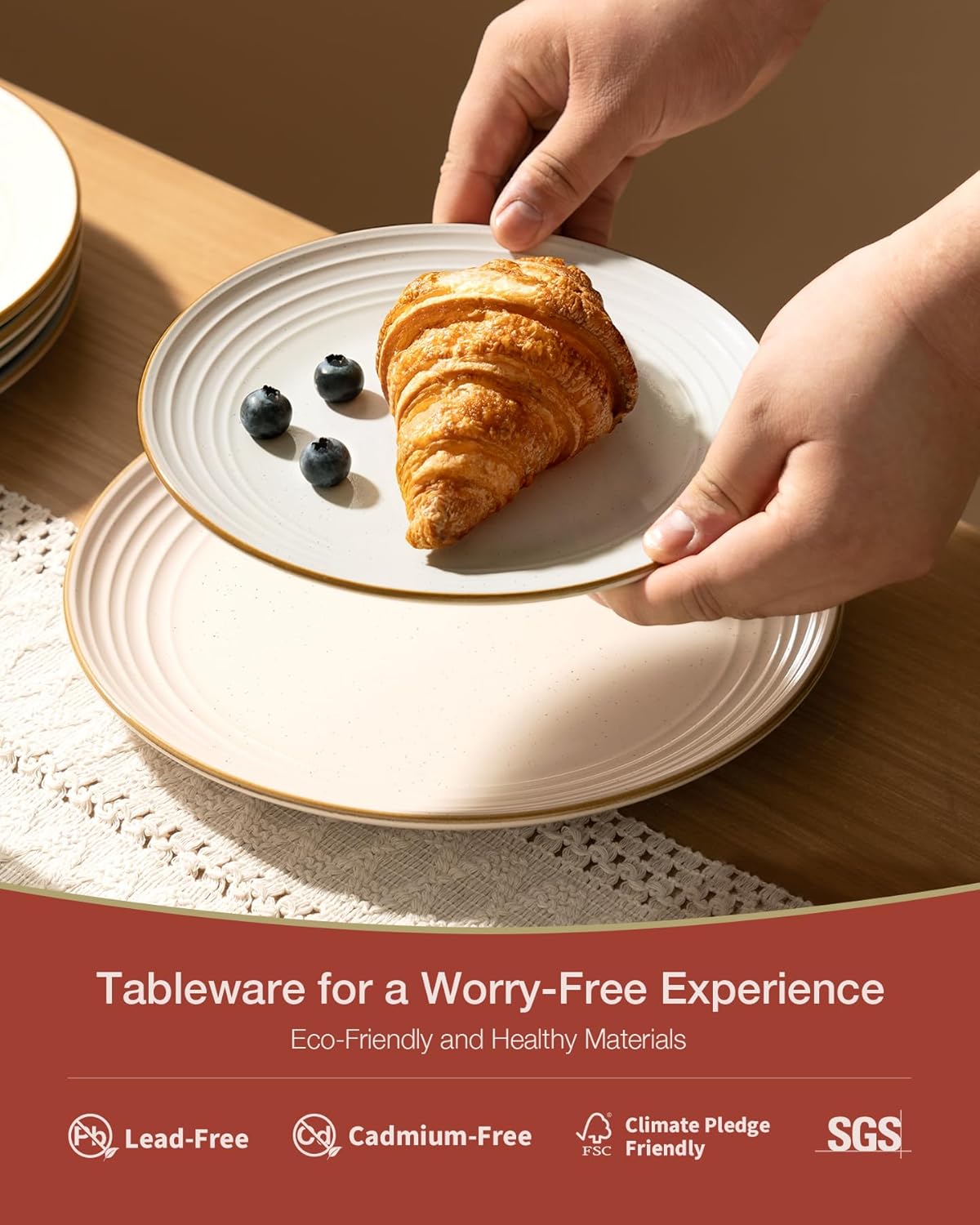 ONE of ONE Jupiter Stoneware Dinnerware Set of 12 - Multi Color