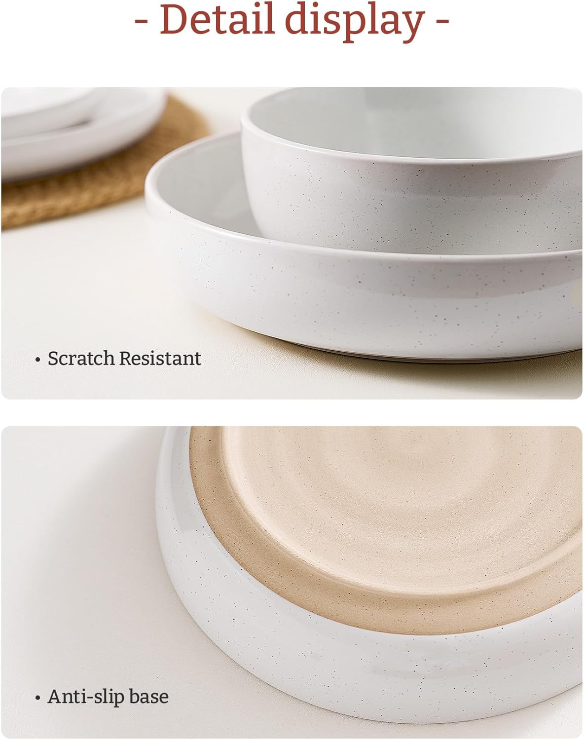 One of ONE Pasta Bowls Set of 4, Salad Bowls Perfect for Your Friend for Housewarming, Thanksgiving, Christmas, White