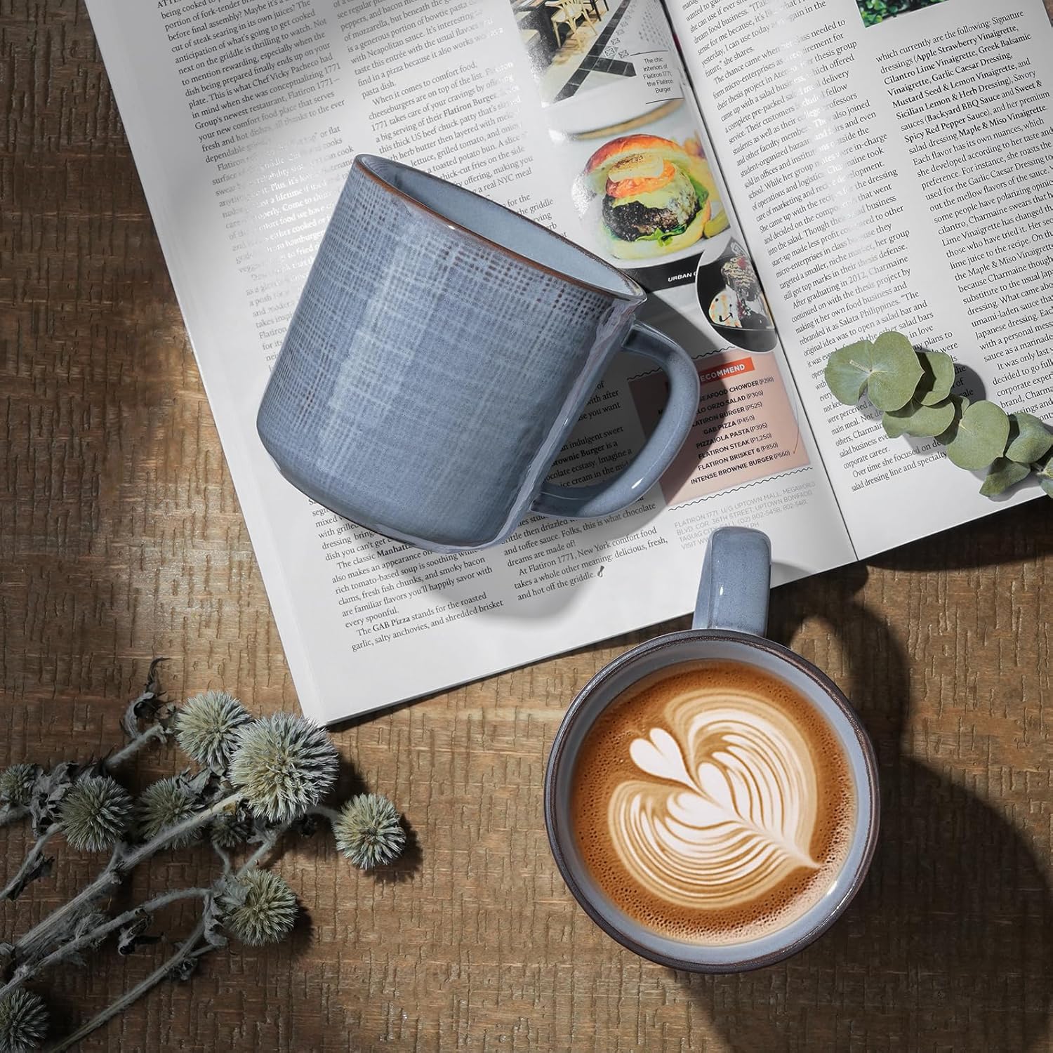 4 Piece Stoneware Coffee Mug Set (Set of 4)