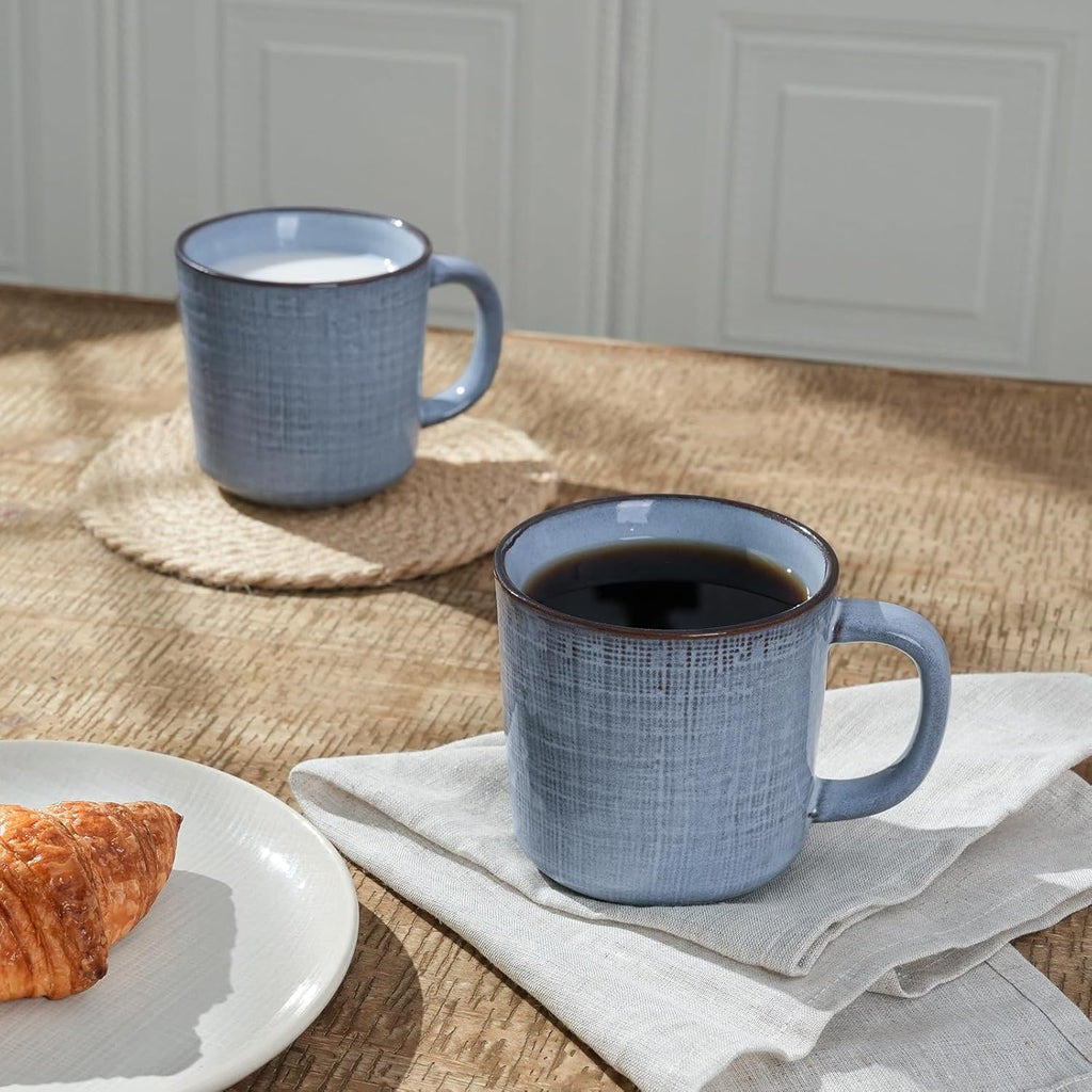 4 Piece Stoneware Coffee Mug Set (Set of 4)